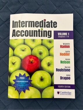 Cambridge Intermediate Accounting Volume 1 Textbook